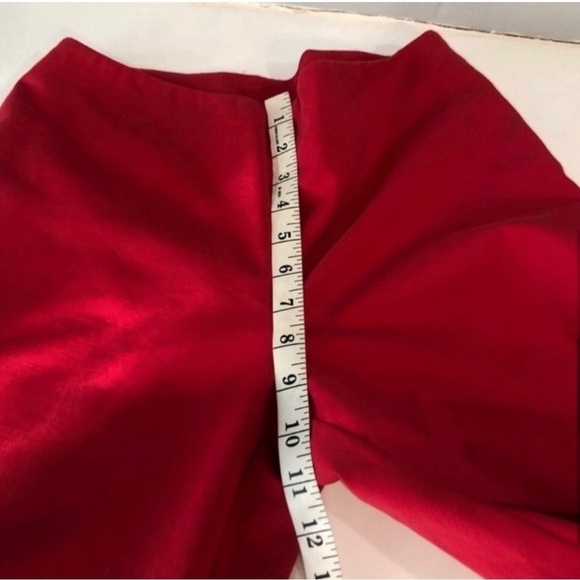 ST.John red ankle crop pants red side zipper size:4 - Picture 12 of 16